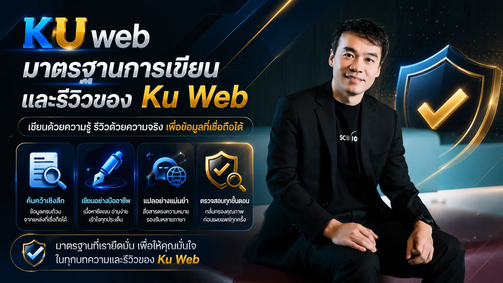 มาตรฐานการเขียน รีวิว ตรวจสอบ และอัปเดตเนื้อหาของผู้เขียน Ku Web