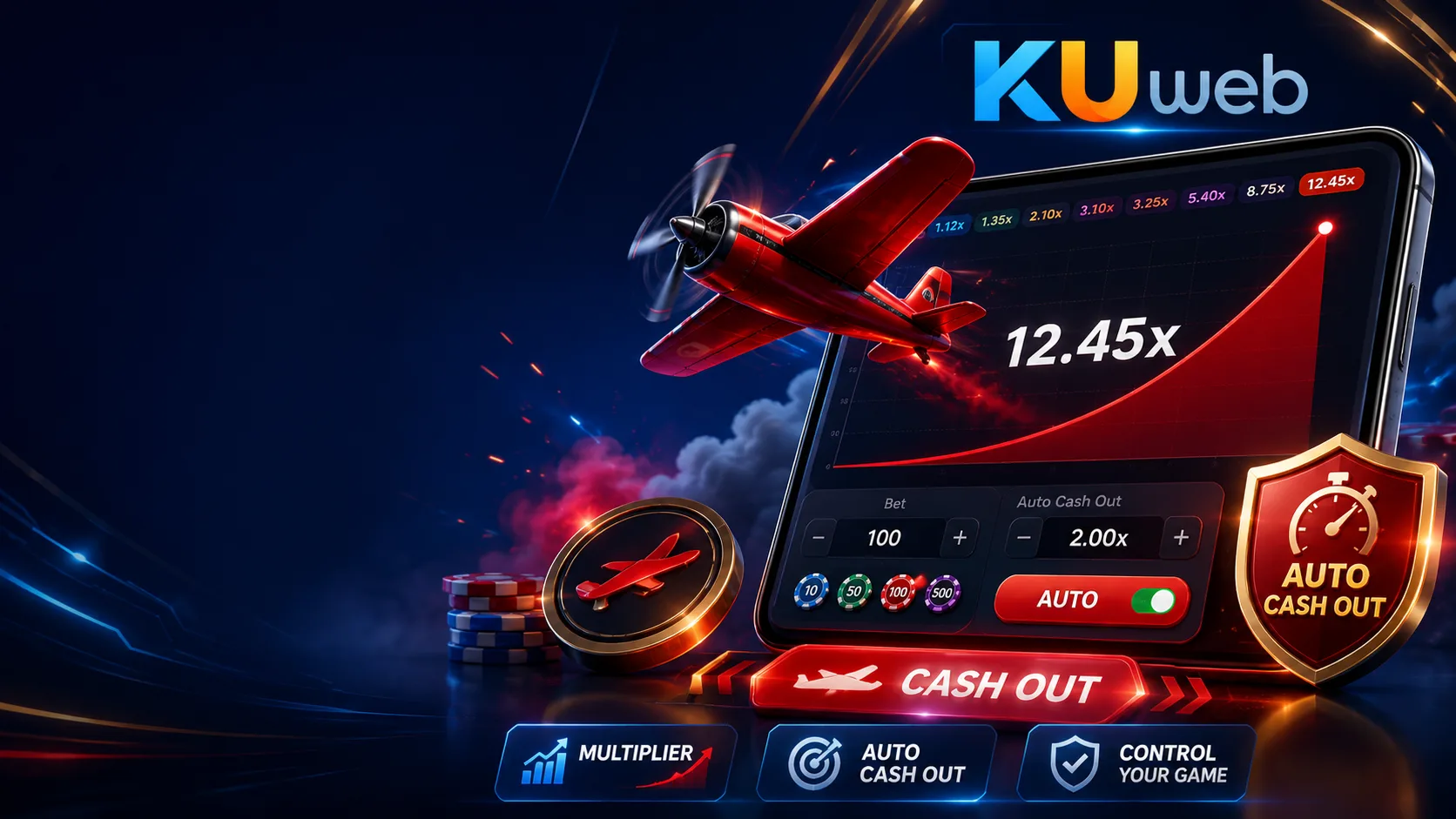 วิธีเล่นเกม Aviator ตัวคูณ และระบบ Auto Cash Out